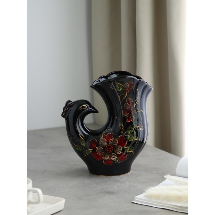 Ваза керамическая «Голубь», настольная, 25 см, микс Ваза керамическая «Голубь», настольная, 25 см, микс