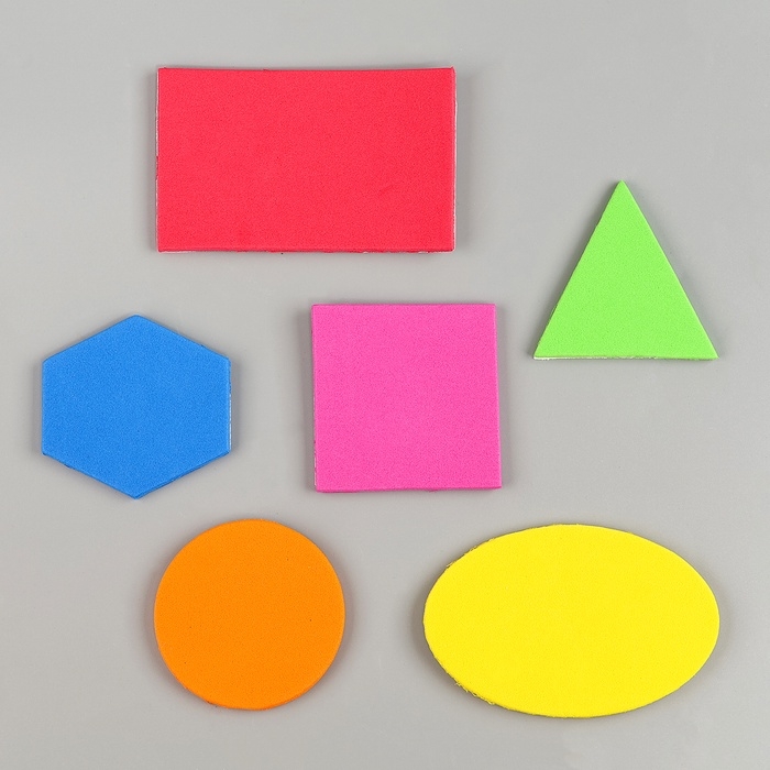 Набор фигурок из EVA  Набор фигурок из EVA "Геометрия", 6 шт