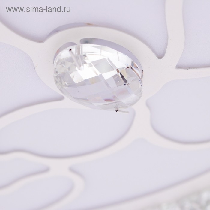 Люстра c ПДУ 661621 LED 90Вт 3 режима 3000-6000К диммер белый 50х50х9 см BayerLux