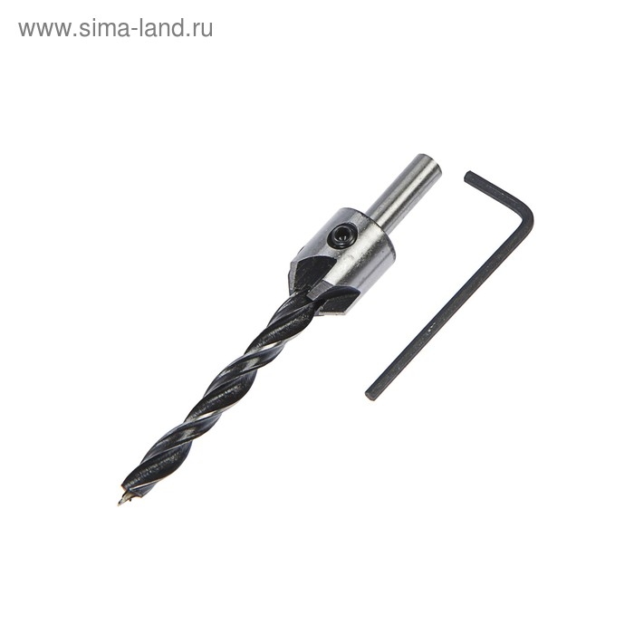 Сверло с зенкером ТУНДРА, 7 х 100 мм Сверло с зенкером ТУНДРА, 7 х 100 мм