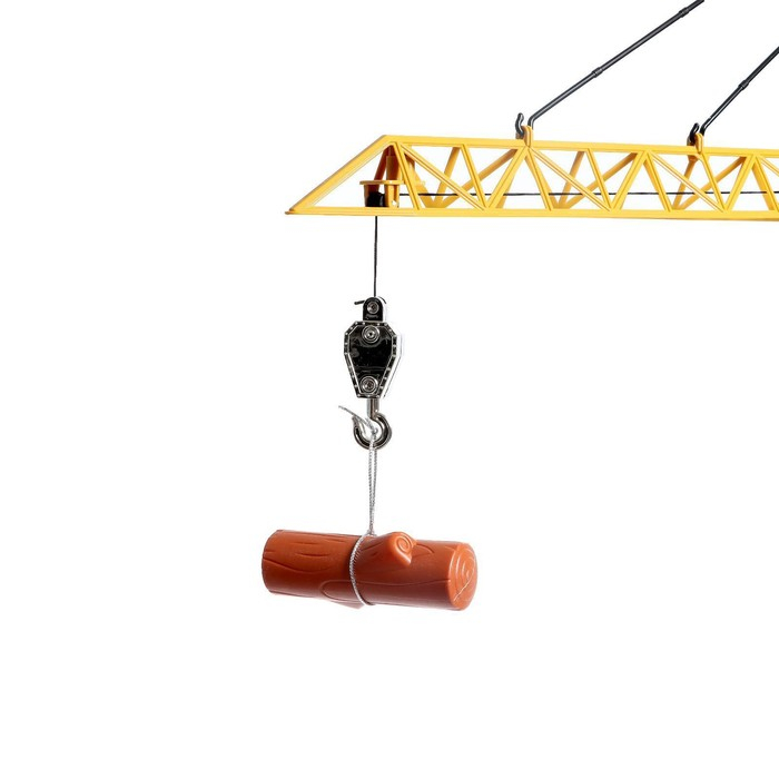 Кран «Стройка», дистанционное управление, 3 варианта сборки, высота 1,28 м, цвет жёлтый Кран «Стройка», дистанционное управление, 3 варианта сборки, высота 1,28 м, цвет жёлтый