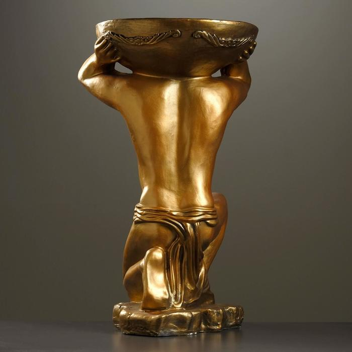 Фигура с кашпо Фигура с кашпо "Титан" бронза, 40х73х42см