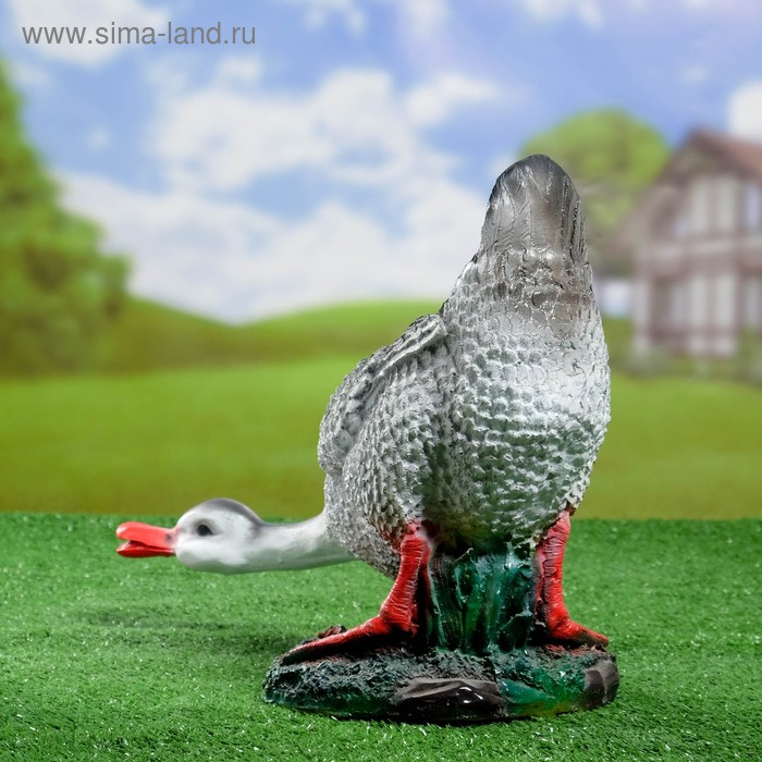 Садовая фигура Садовая фигура "Гусь шипящий" 36х22х33см