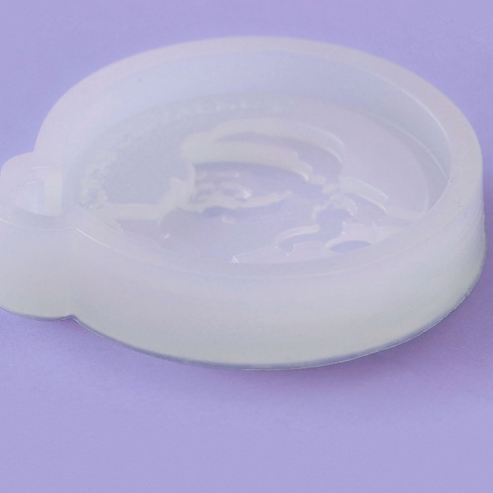 Силиконовый молд для леденцов и шоколада «Дед Мороз, с Новым годом!» Силиконовый молд для леденцов и шоколада «Дед Мороз, с Новым годом!»