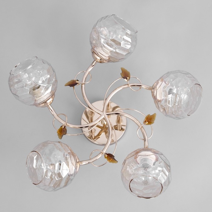 Люстра Люстра "Стела" 5х40Вт Е14 Золото 50х50х21см