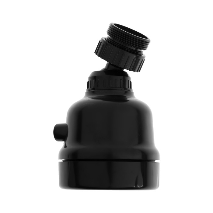 Аэратор ZEIN Z3611, трёхрежимный, на шарнире, с переходниками, черный Аэратор ZEIN Z3611, трёхрежимный, на шарнире, с переходниками, черный