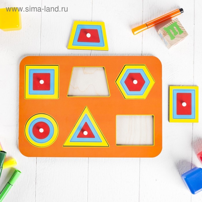 Рамка-вкладыш М. Монтессори «Паутинка 1» МИКС Рамка-вкладыш М. Монтессори «Паутинка 1» МИКС