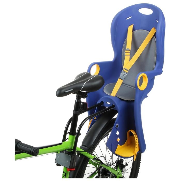 Велокресло заднее BQ-5A, крепление на раму, цвет синий Велокресло заднее BQ-5A, крепление на раму, цвет синий