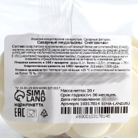 Новый год! Посыпка медальоны сахарная с картинкой микс: &laquo;Снеговички&raquo;, для декора капкейков, торта, напитков, 20 гр