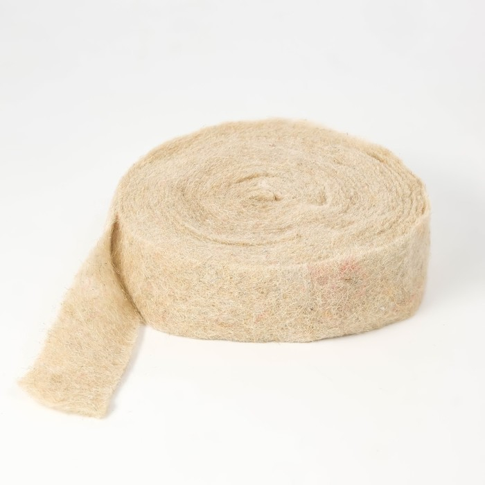 Джут межвенцовый утеплитель (Пряжа техническая)  Евроджут 5-6мм* 100 мм, (20м) Джут межвенцовый утеплитель (Пряжа техническая)  Евроджут 5-6мм* 100 мм, (20м)