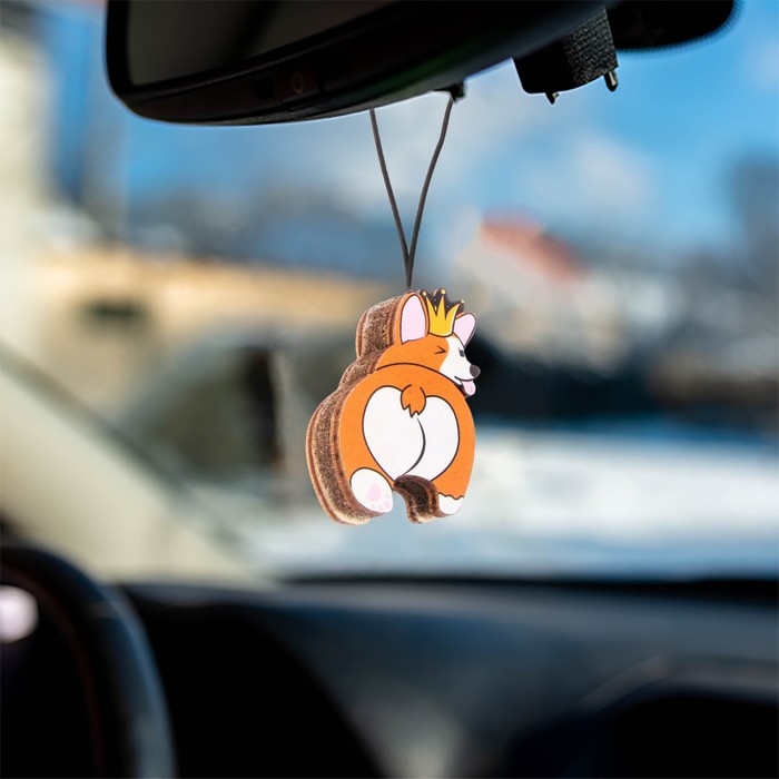 Подвеска автомобильная Grand Caratt Корги, дерево, войлок Подвеска автомобильная Grand Caratt Корги, дерево, войлок