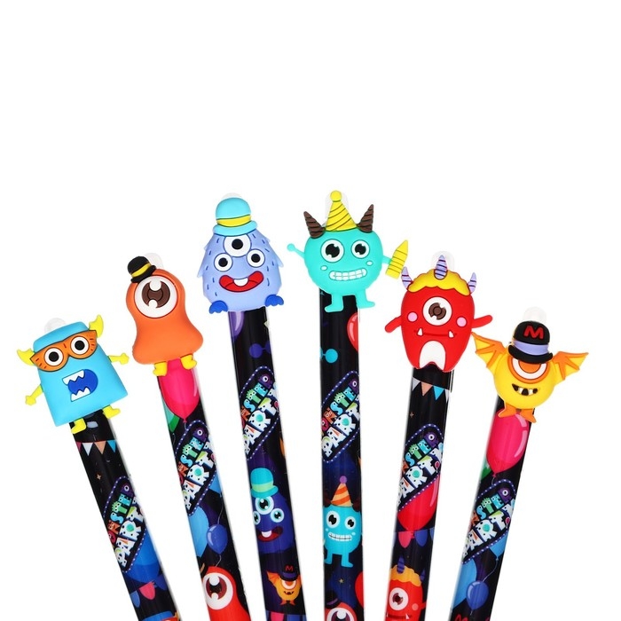 Ручка гелевая-прикол "Монстр", МИКС