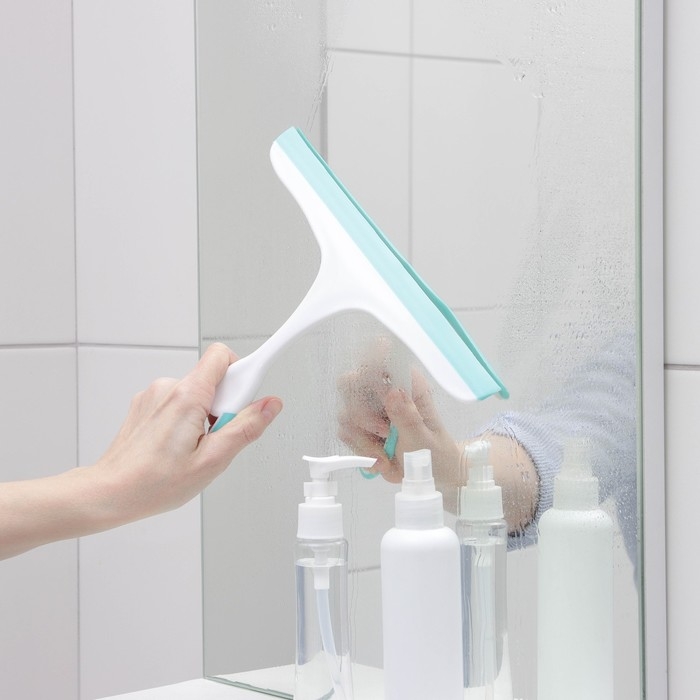 Водосгон с изогнутой ручкой Доляна, 23×20 см, 5 см цвет белый