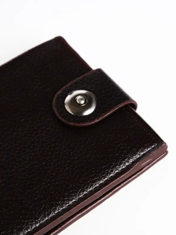 Портмоне мужское на магните, отдел для купюр, для карт, флотер, коричневое