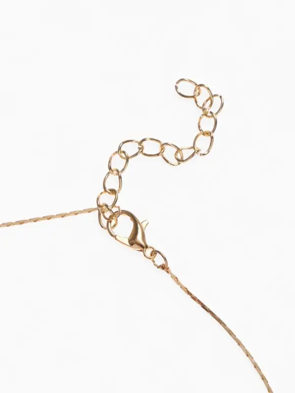 Кулон на цепочке &laquo;Жемчужина&raquo;, белый в золоте, 39 см