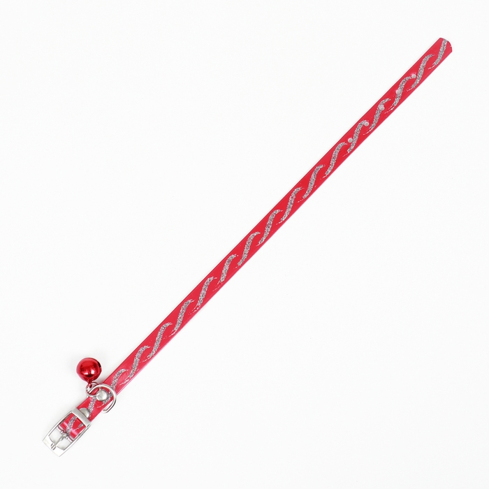 Ошейник из искусственной кожи Ошейник из искусственной кожи "Бесконечность" с блестками, 30 х 1 см, микс цветов