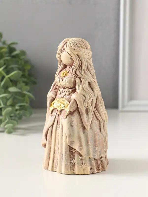 Фигурка гипс &laquo;Берегиня Лунница&raquo;, 14&times;7 см, слоновая кость