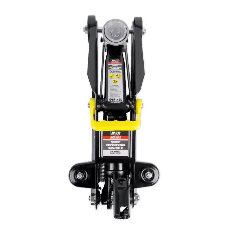 Домкрат подкатной AVS FJ-2000AL (поворотная ручка 360 градусов), 2т, 135-340мм. в кейсе