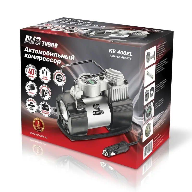 Компрессор автомобильный AVS KE400EL