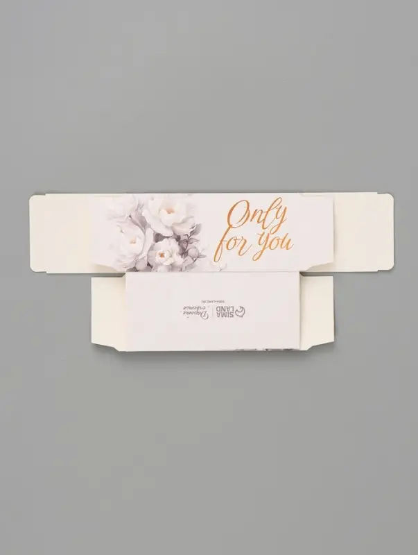 Коробка подарочная с окном Only for you, 12&times;5.5&times;5.5 см, самосборная