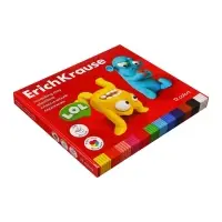 Пластилин ErichKrause Jolly Friends, 12 цветов, 216 г, со стеком, в картонной упаковке