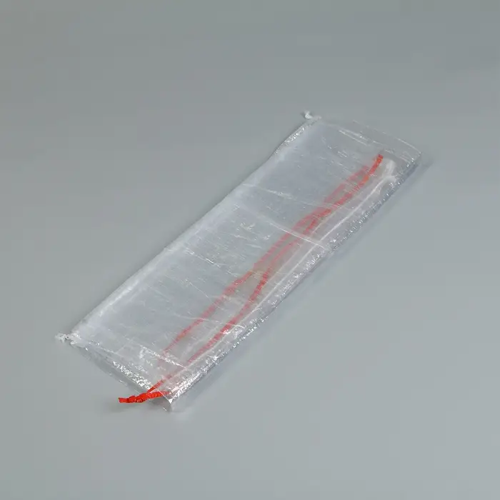 Мешок для урожая, полипропиленовый, 55 × 95 см, на 50 кг, прозрачный, с завязками