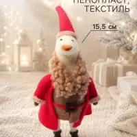 Сувенир подвеска &laquo;Гусь в красном кафтане с мехом и колпаке&raquo; 6&times;7.5&times;15.5 см