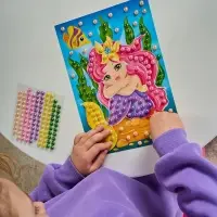 Набор для творчества. Аппликация бусинами "Русалочка" (180х250 мм, европодвес)