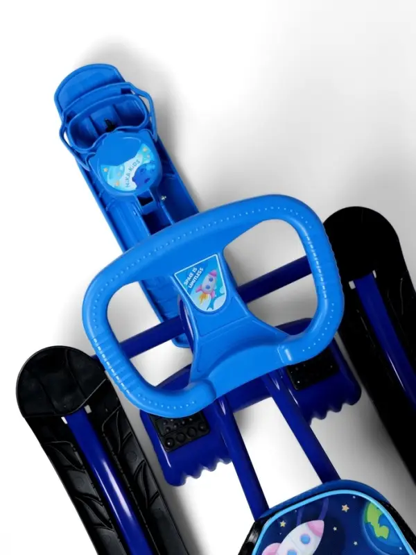 Снегокат &laquo;Тимка спорт 4-1&raquo; Космический, со спинкой, синий, ТС4-1 М/К Nika Kids