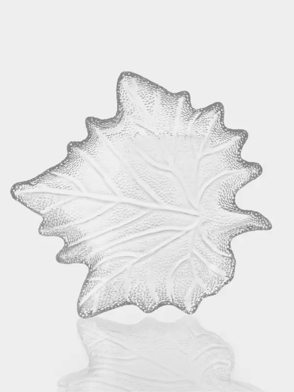 Набор блюд &laquo;Кленовый лист&raquo;, стекло, прозрачный