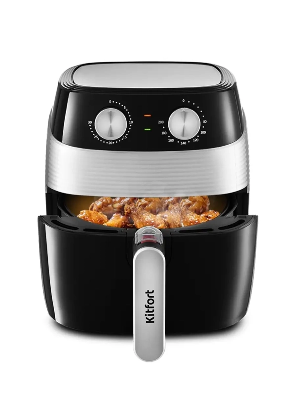 Аэрогриль электрический с съемным поддоном КТ-2223 - 3.5 л