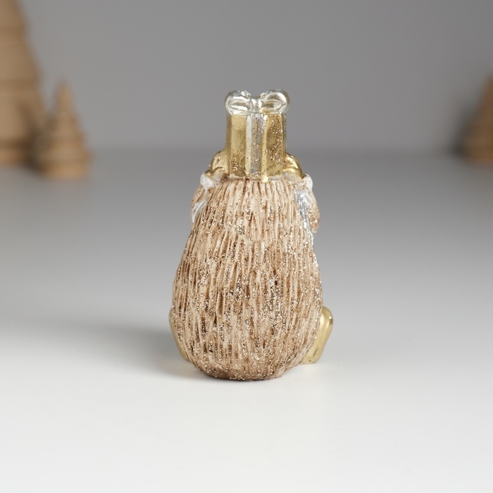 Сувенир полистоун  Сувенир полистоун "Ёжик коричневый" МИКС 4,8х4,5х8,2 см