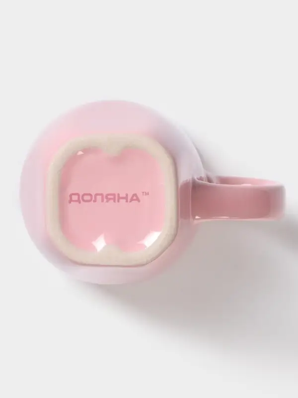 Кружка керамическая Доляна &laquo;Пастель&raquo;, 280 мл, розовая