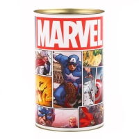 Копилка металлическая, 20,5 см х 12 см х 12 см, XXL "MARVEL", Мстители