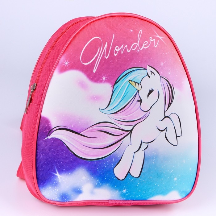 Рюкзак детский для девочки /через плечо «Единорог», 23х20,5 см