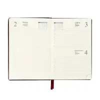 Ежедневник датированный Calligrata, А5, 2026, твёрдая обложка из искусственной кожи &laquo;Небраска&raquo;, 168 листов, бордовый