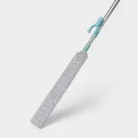 Швабра для уборки Доляна, гибкая, для труднодоступных мест, плоская насадка из микрофибры, 8&times;2.5&times;127 см