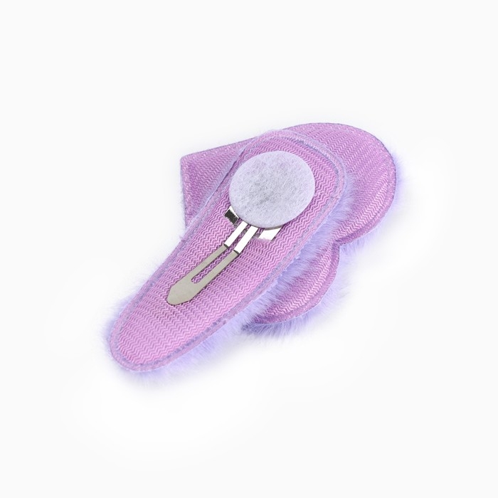 Заколка для волос пушистая Заколка для волос пушистая "Сердце" 2 штуки, Минни Маус