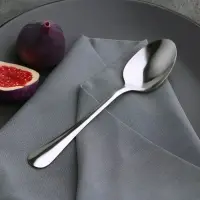 Ложка столовая Доляна «Плэйн Бритиш», длина 19.1 см, толщина 1.2 мм Ложка столовая Доляна «Плэйн Бритиш», длина 19.1 см, толщина 1.2 мм