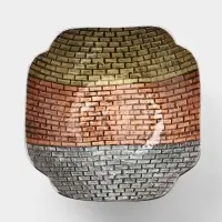 Блюдо сервировочное на ножке, 30&times;30&times;15 см, алюминий