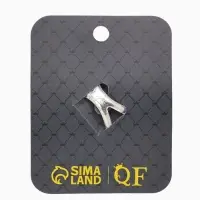 Кольцо для платка "Цветок Астра", цвет белый в чернёном серебре Кольцо для платка "Цветок Астра", цвет белый в чернёном серебре