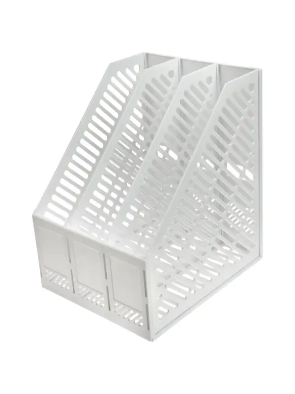 Подставка для бумаг ErichKrause Classic, белая, пластик