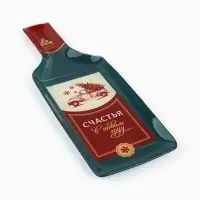 Блюдо сервировочное новогоднее &laquo;Счастья в новом году&raquo;, 12&times;35 см