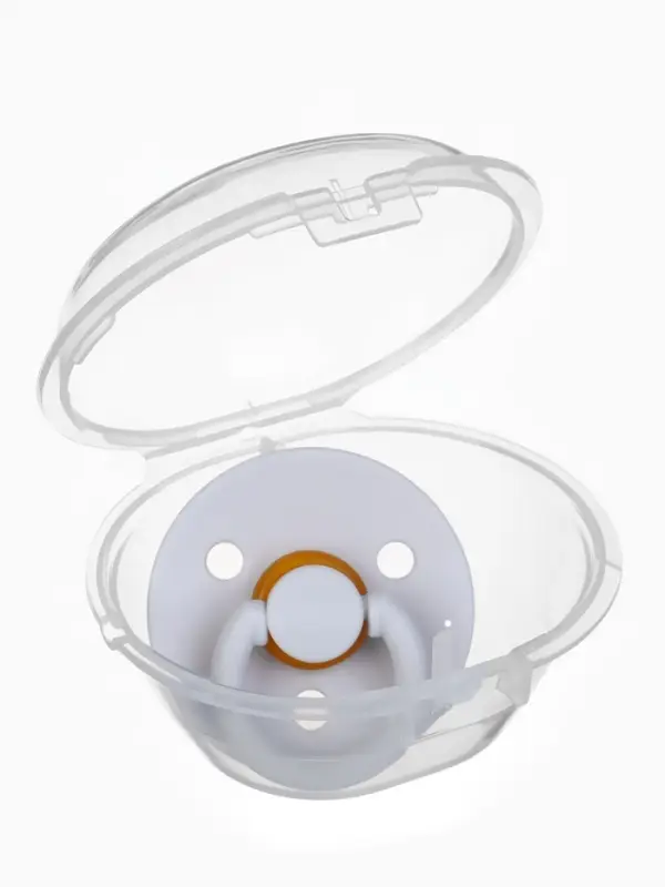 Соска - пустышка классическая, латекс, цв.серый, в контейнере, от 0 мес., M&B Соска - пустышка классическая, латекс, цв.серый, в контейнере, от 0 мес., M&B