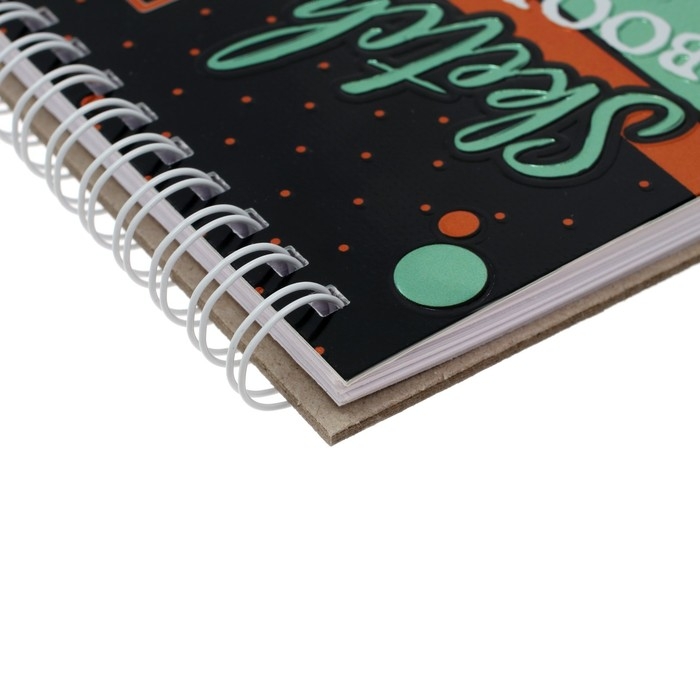 Скетчбук Calligrata для работы маркерами А5, 50 листов, Скетчбук Calligrata для работы маркерами А5, 50 листов, "Коты", металлизированный картон с объёмным рисунком, блок 90 г/м2