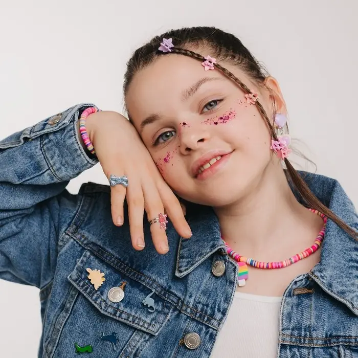 Кольцо детское «Выбражулька» радости, форма МИКС, цвет МИКС в серебре Кольцо детское «Выбражулька» радости, форма МИКС, цвет МИКС в серебре