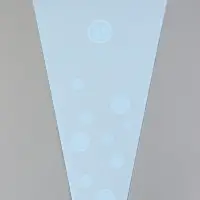 Пакет цветочный Конус, голубой, 28×9×44 см±1 см