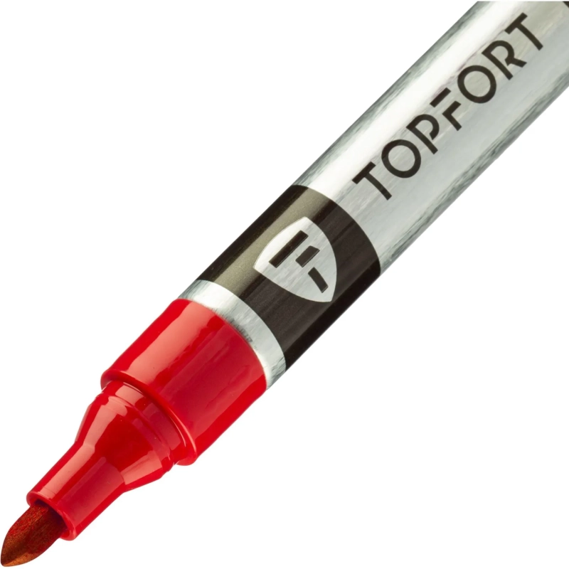 Маркер для металла Topfort MetalPro 1-3 мм красный