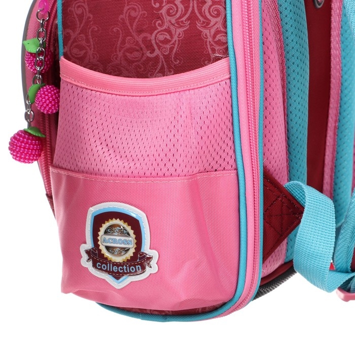 Ранец школьный Стандарт, раскаладной, 36 х 29 х 17 см, Across 191, наполнение: мешок, розовый ACR22-191-10 Ранец школьный Стандарт, раскаладной, 36 х 29 х 17 см, Across 191, наполнение: мешок, розовый ACR22-191-10