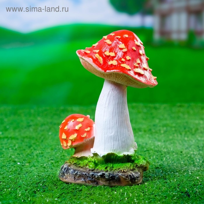 Садовая фигура  Садовая фигура "Гриб" 11х8х15см